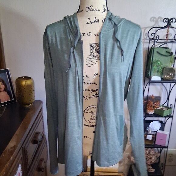 NWT Columbia Women's Green Zip-Up Hoodie Size Large - Picture 7 of 9